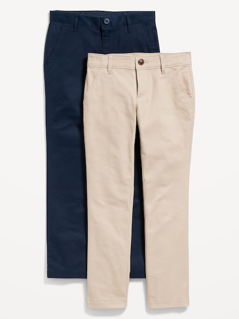 Pantalon chino d'uniforme coupe ajustée pour Fille - Multi