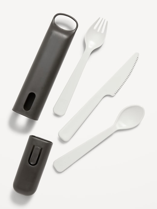 View large product image 1 of 2. Hip&#174 Reusable Cutlery Set (with Fork, Knife & Spoon)