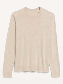 Crew-Neck Cotton-Blend Sweater for Men
