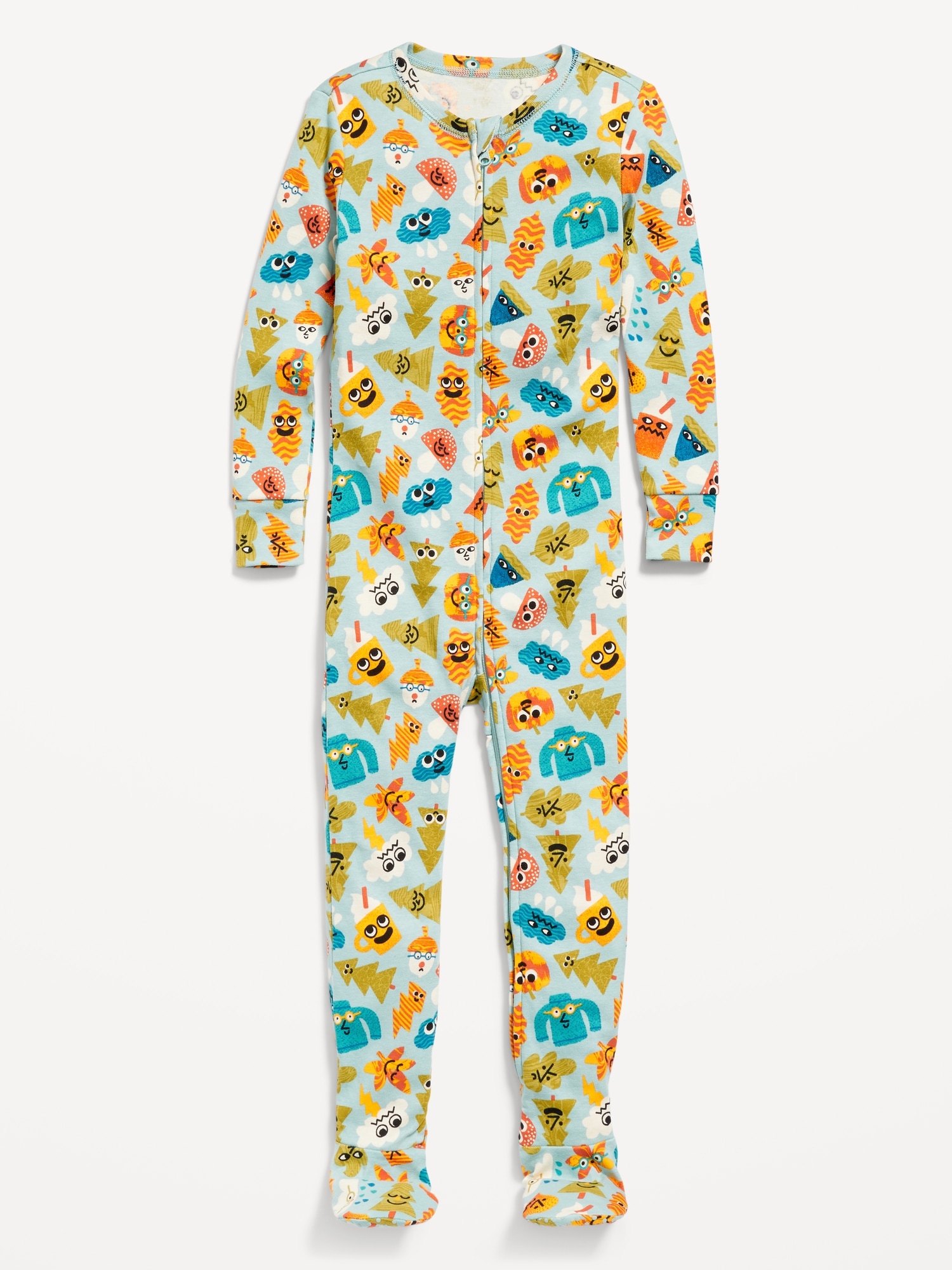 Unisex 2-Way-Zip Sleep & Play Footed Pajama One-Piece for Toddler ...