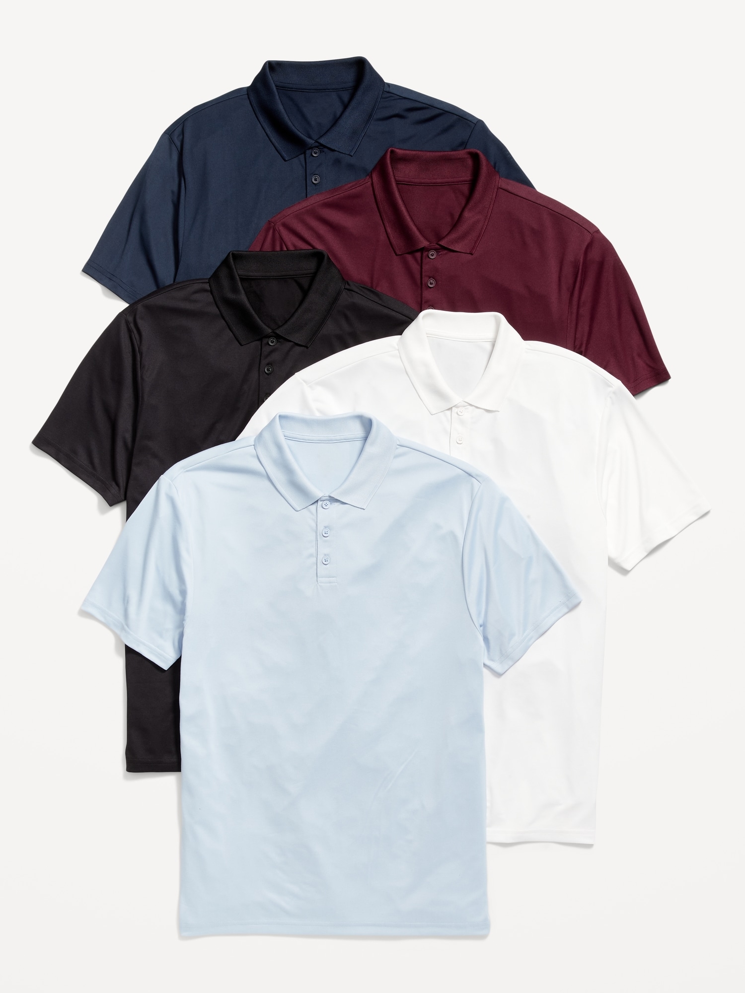 Old Navy Tech Core Polo 5-Pack for Men multi. 1