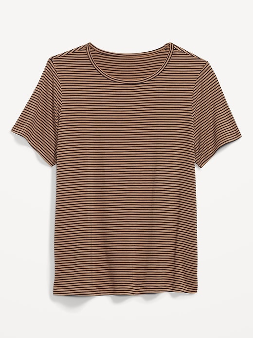 Image number 4 showing, Short-Sleeve Luxe Striped T-Shirt