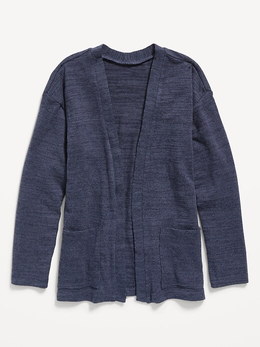 Cozy Slub-Knit Open-Front Cardigan Sweater for Girls | Old Navy