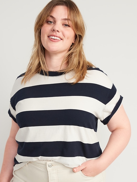 Short-Sleeve Vintage Striped T-Shirt for Women | Old Navy