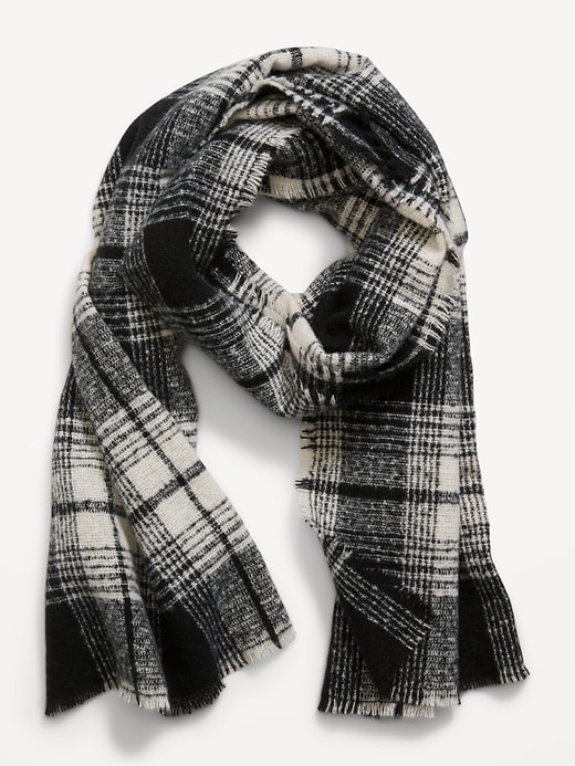 View large product image 2 of 2. Plaid Flannel Scarf for Women