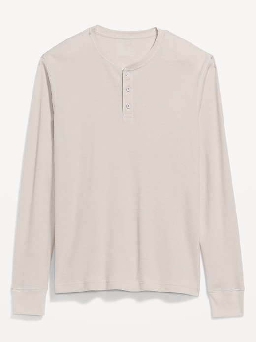 Thermal-Knit Long-Sleeve Henley T-Shirt for Men | Old Navy