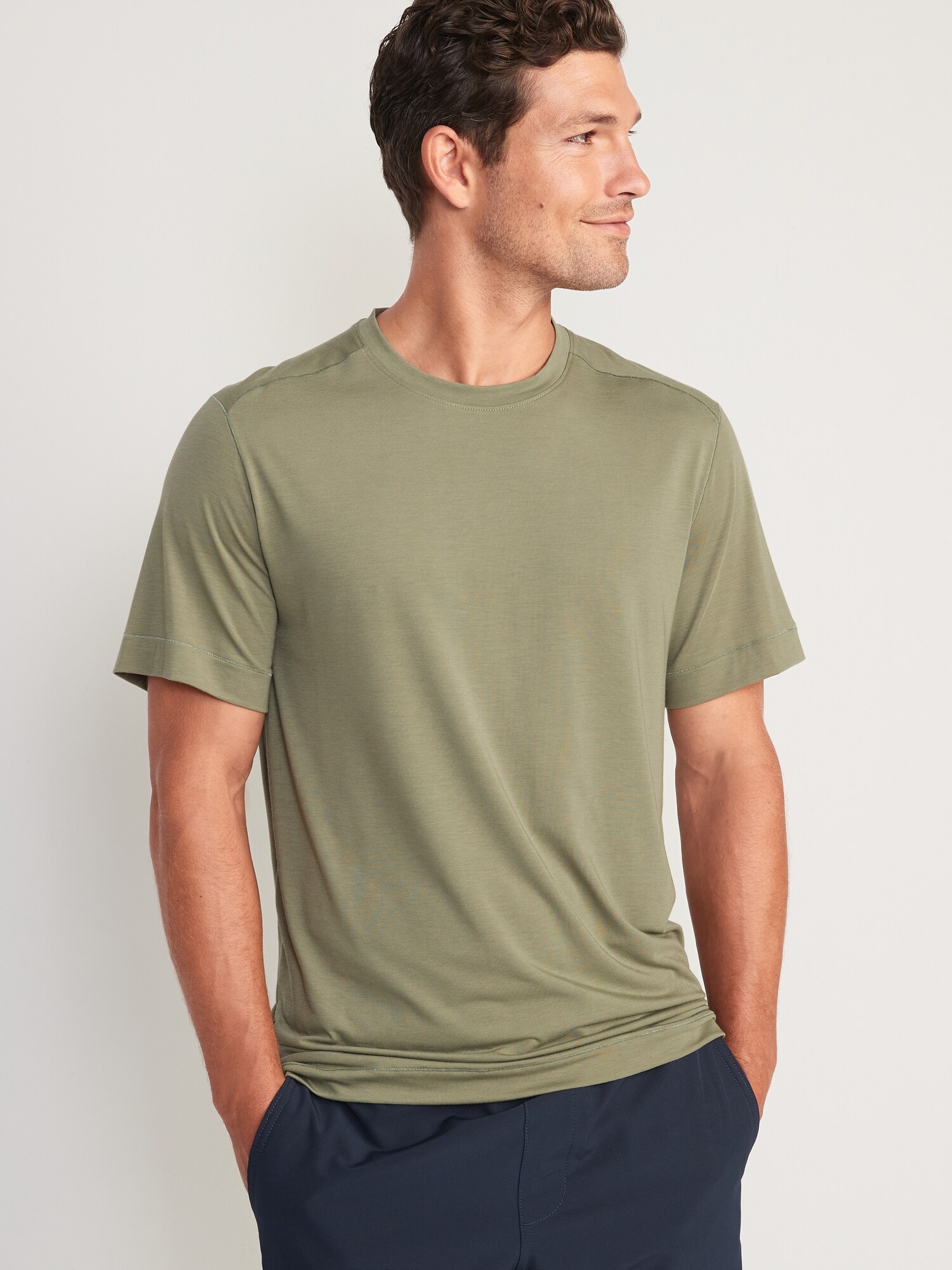 Navy green cheap t shirt