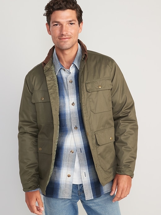 Water-Resistant Cotton-Twill Barn Coat for Men | Old Navy