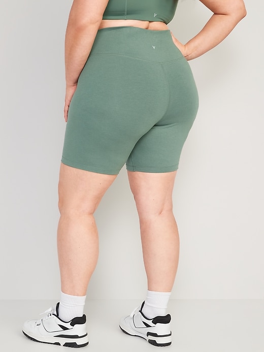 Image number 8 showing, Extra High-Waisted PowerChill Biker Shorts -- 8-inch inseam