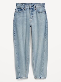 Extra High-Waisted Non-Stretch Balloon Jeans for Women