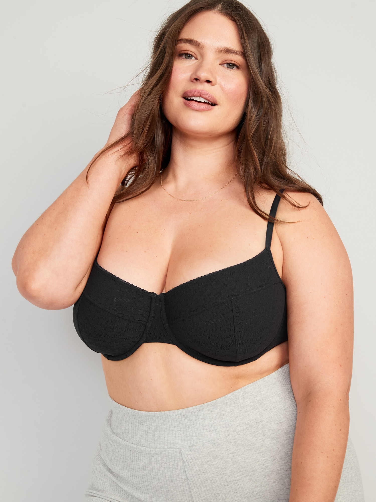 Out From Under Carly Dot Mesh Balconette Bra