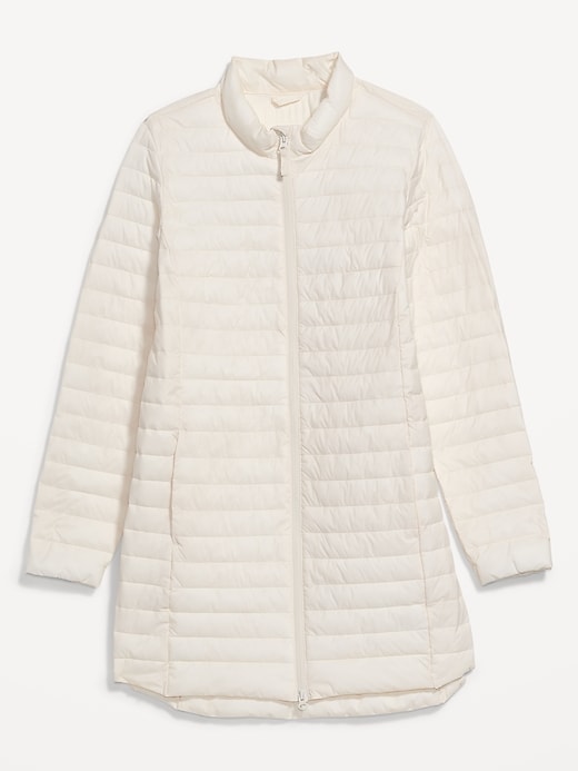 Image number 4 showing, Water-Resistant Quilted Zip-Front Tunic Jacket