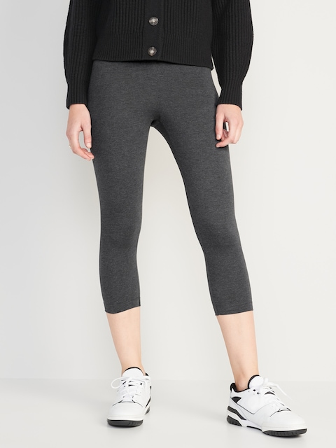 High-Waisted Crop Leggings