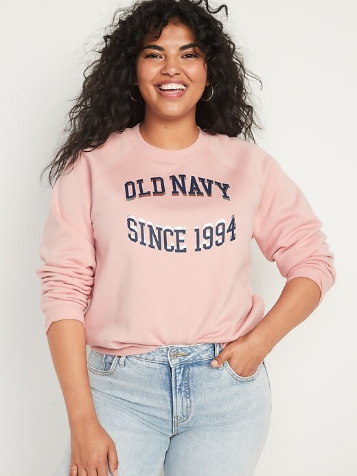 Vintage Cropped Logo Graphic Sweatshirt for Women | Old Navy
