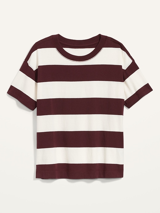 Image number 4 showing, Short-Sleeve Vintage Striped T-Shirt for Women