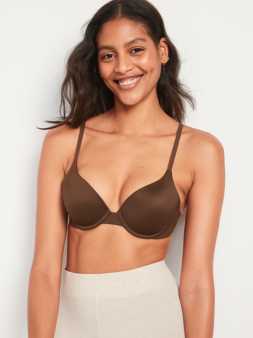 Akiihool Womens Bras Comfortable Full Coverage Women's Beauty Back Bra with  Extended Side Back Smoothing (Khaki,34C)
