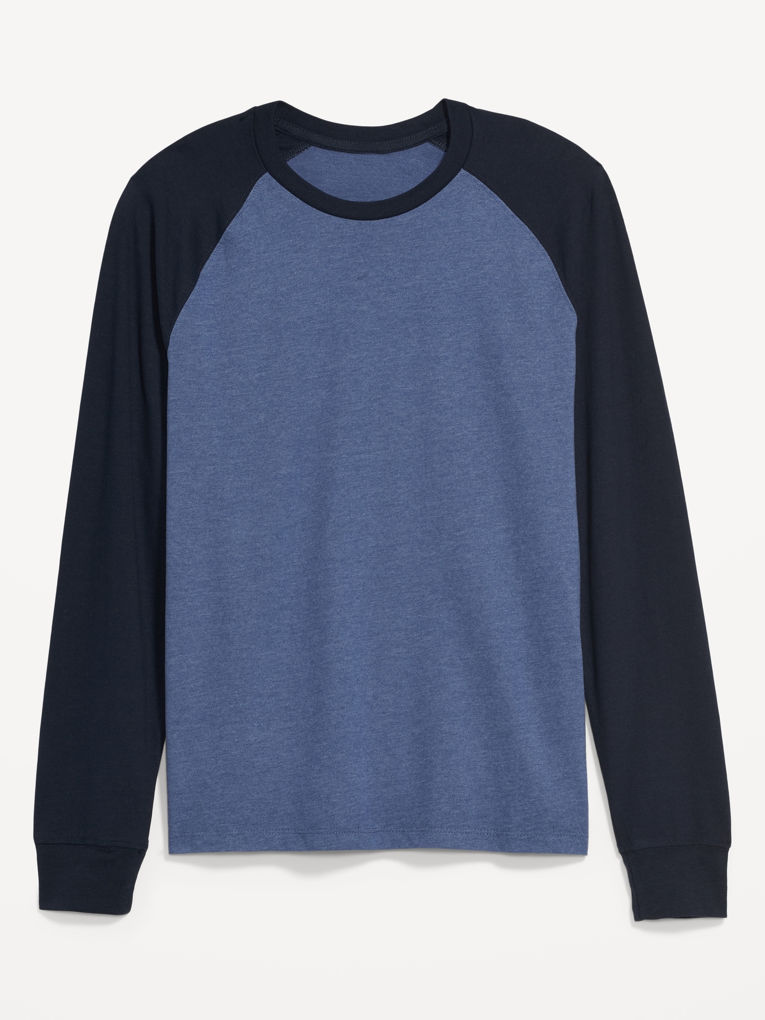 Plus Raglan Detail Colour Block T-shirt In Navy