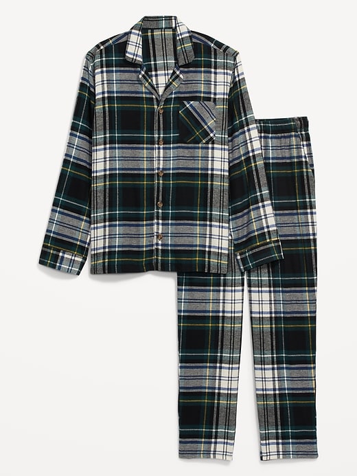 Hanes Men`s Flannel Pajamas, 0140/0140X, M, Blue Plaid at  Men's  Clothing store