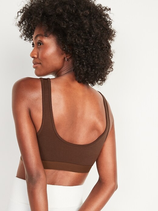 Old Navy Supima® Cotton-Blend Bralette Top for Women brown - 751932042