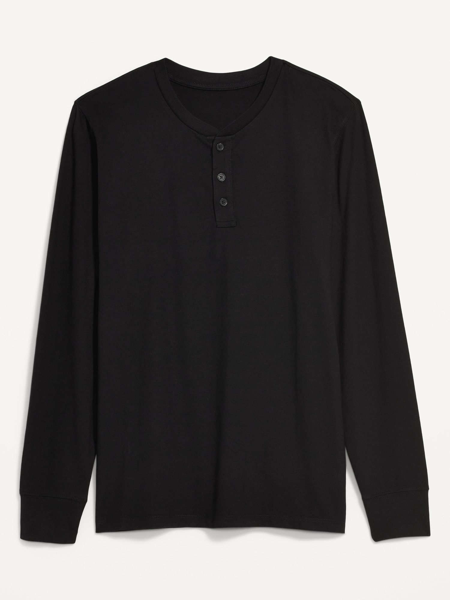 カットソー(長袖/七分) AMERICANA - AMERICANA THERMAL BACK HENLEY NECK American Apparel Men Baby Thermal Henley Long Sleeve T-Shirt
