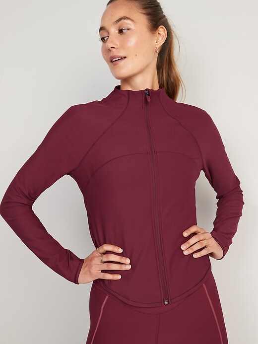 Image number 3 showing, PowerSoft Cropped Full-Zip Performance Jacket
