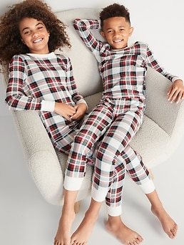 Gender Neutral Matching Print Snug Fit Pajama Set for Kids Old Navy