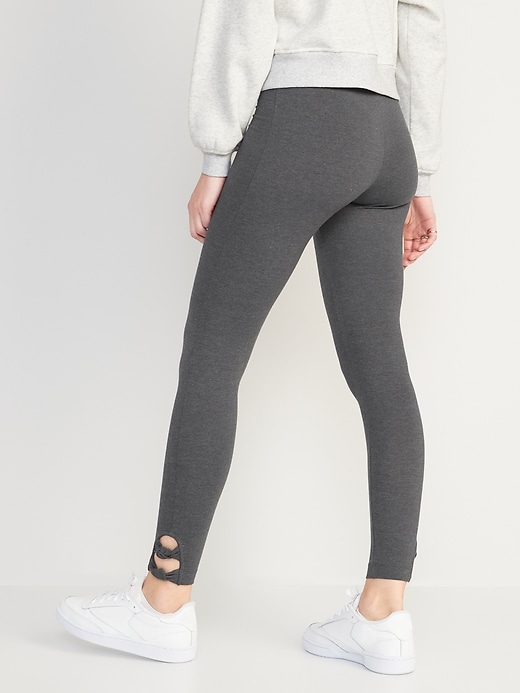 Image number 2 showing, High-Waisted Double-Knot Ankle Leggings For Women