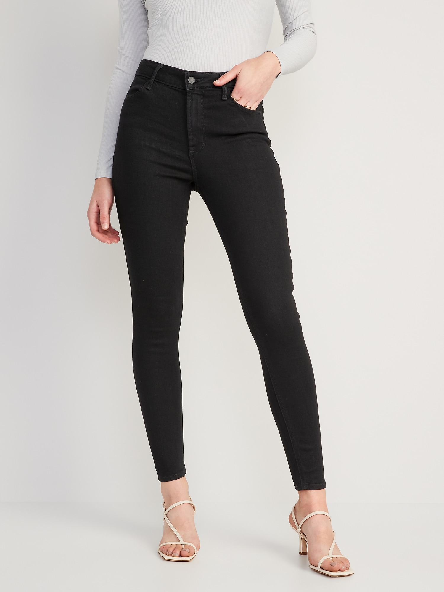 Seine High Rise Skinny Jeans 27 Inch - Black | Universal Standard