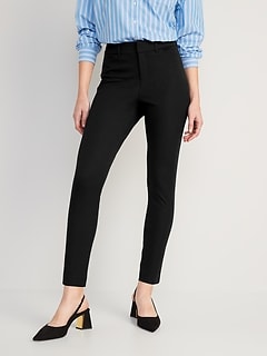Women's Black Button Detail Work Pants | Ally Fashion