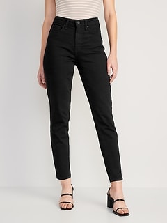 High-Waisted O.G. Straight Black Jeans for Women