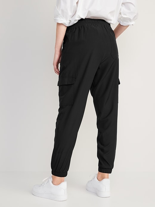 Image number 2 showing, High-Waisted StretchTech Cargo Jogger Pants for Women