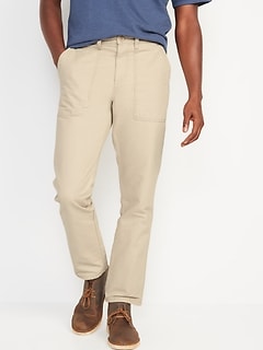 Straight Non-Stretch Canvas Workwear Pants