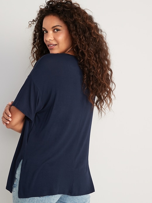 Image number 2 showing, Luxe Oversized Tunic T-Shirt
