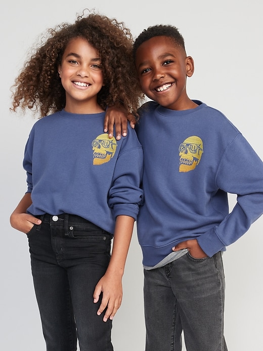 View large product image 1 of 3. Graphic Gender-Neutral Crew-Neck Sweatshirt for Kids