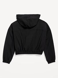 Loose StretchTech Zip-Front Hooded Jacket for Girls | Old Navy