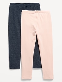 Image number 2 showing, Jersey-Knit Full-Length Leggings 2-Pack for Toddler Girls