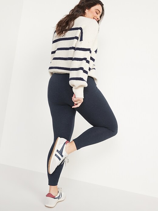 Image number 6 showing, High-Waisted Jersey Ankle Leggings For Women