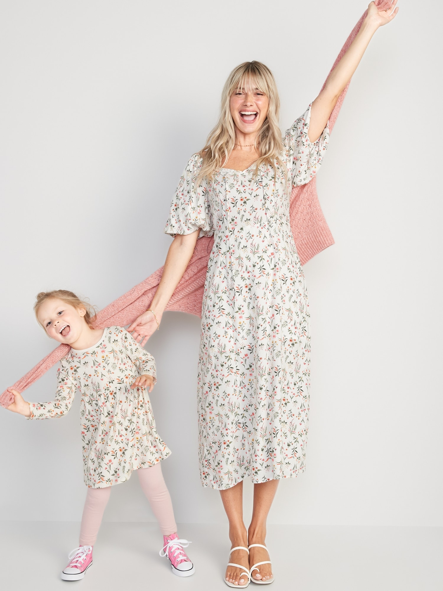 Long-Sleeve Floral Swing Dress for 