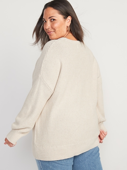 Image number 8 showing, Textured-Knit Tunic Sweater