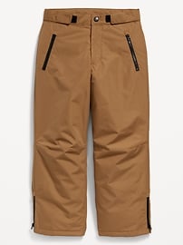 Gender-Neutral Water-Resistant Snow Pants for Kids