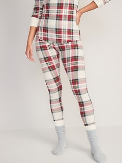 Matching Printed Thermal-Knit Pajama Leggings