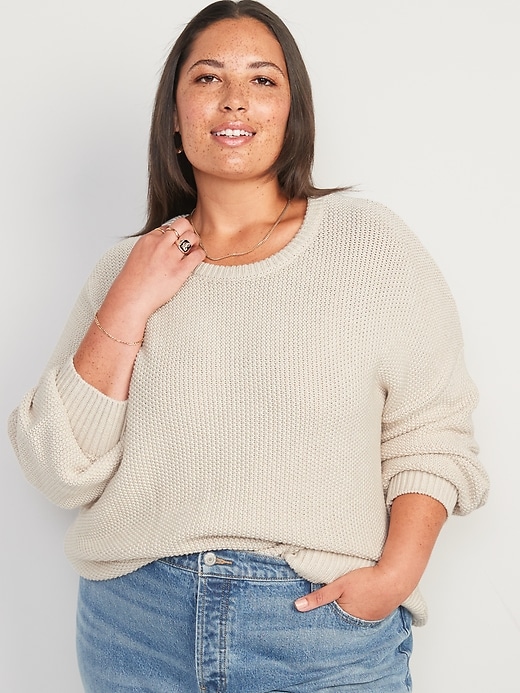 Image number 7 showing, Textured-Knit Tunic Sweater