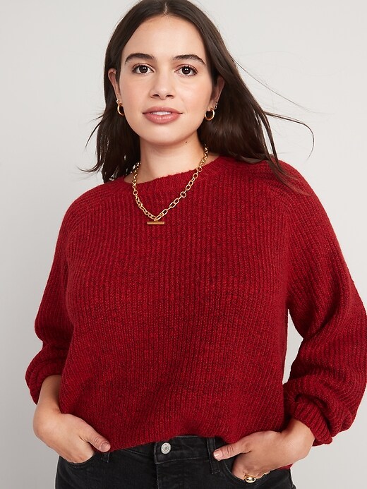 Image number 5 showing, Cozy Shaker-Stitch Pullover Sweater for Women