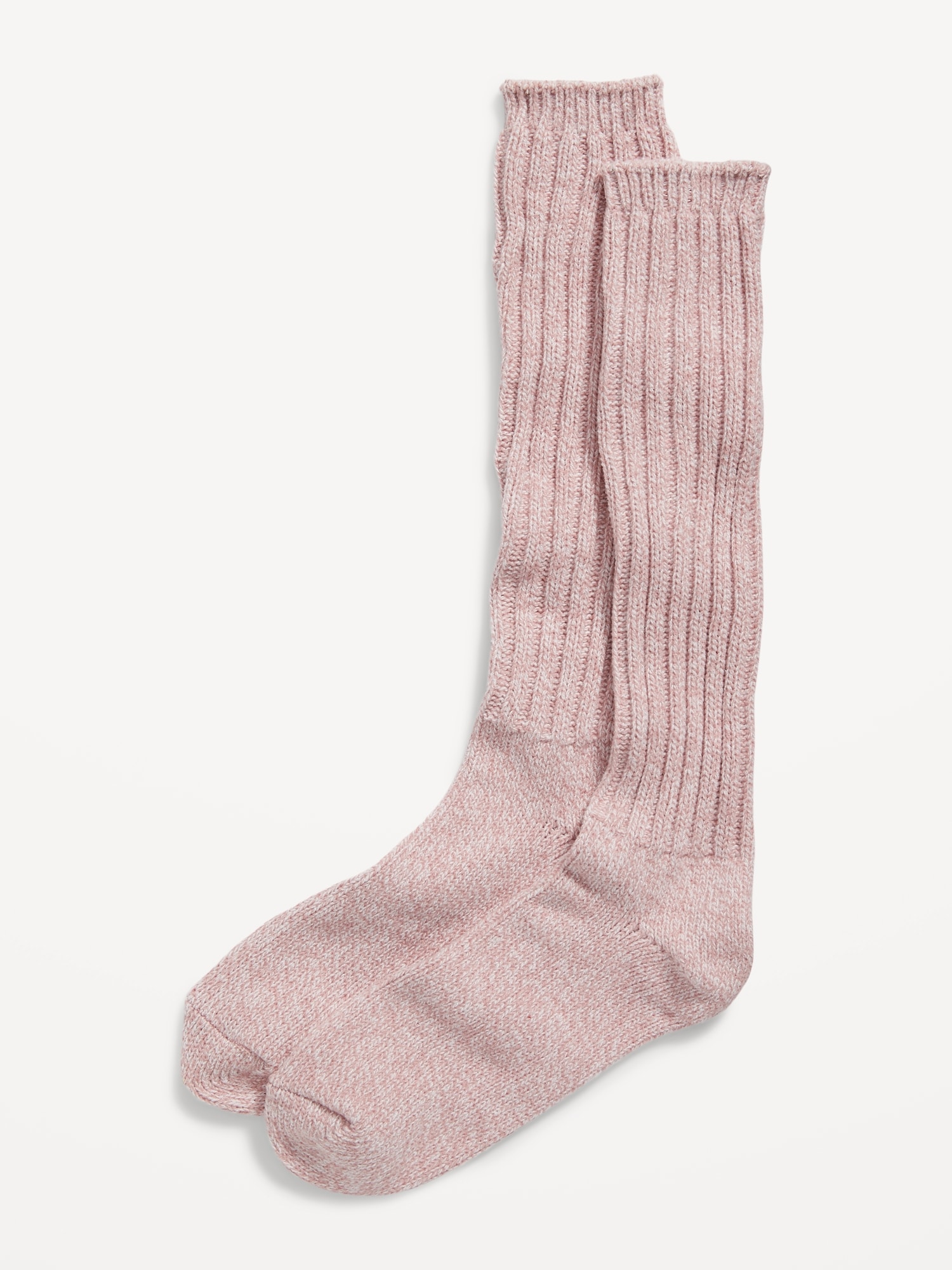 Old Navy Slouchy Rib-Knit Boot Socks for Women pink. 1