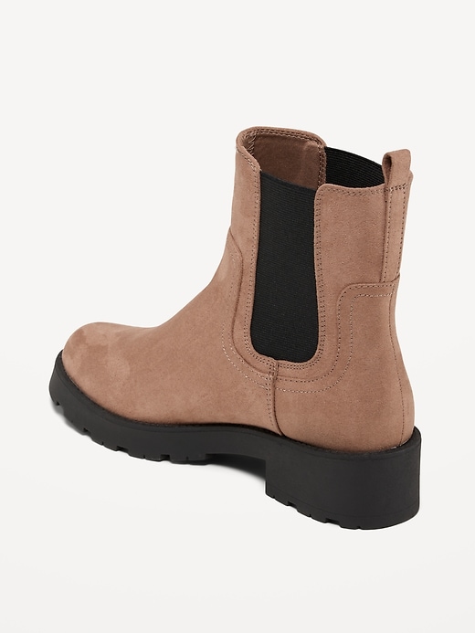 Image number 6 showing, Faux-Suede Chelsea Boots