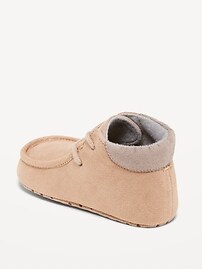 View large product image 3 of 4. Unisex Faux-Suede Booties for Baby