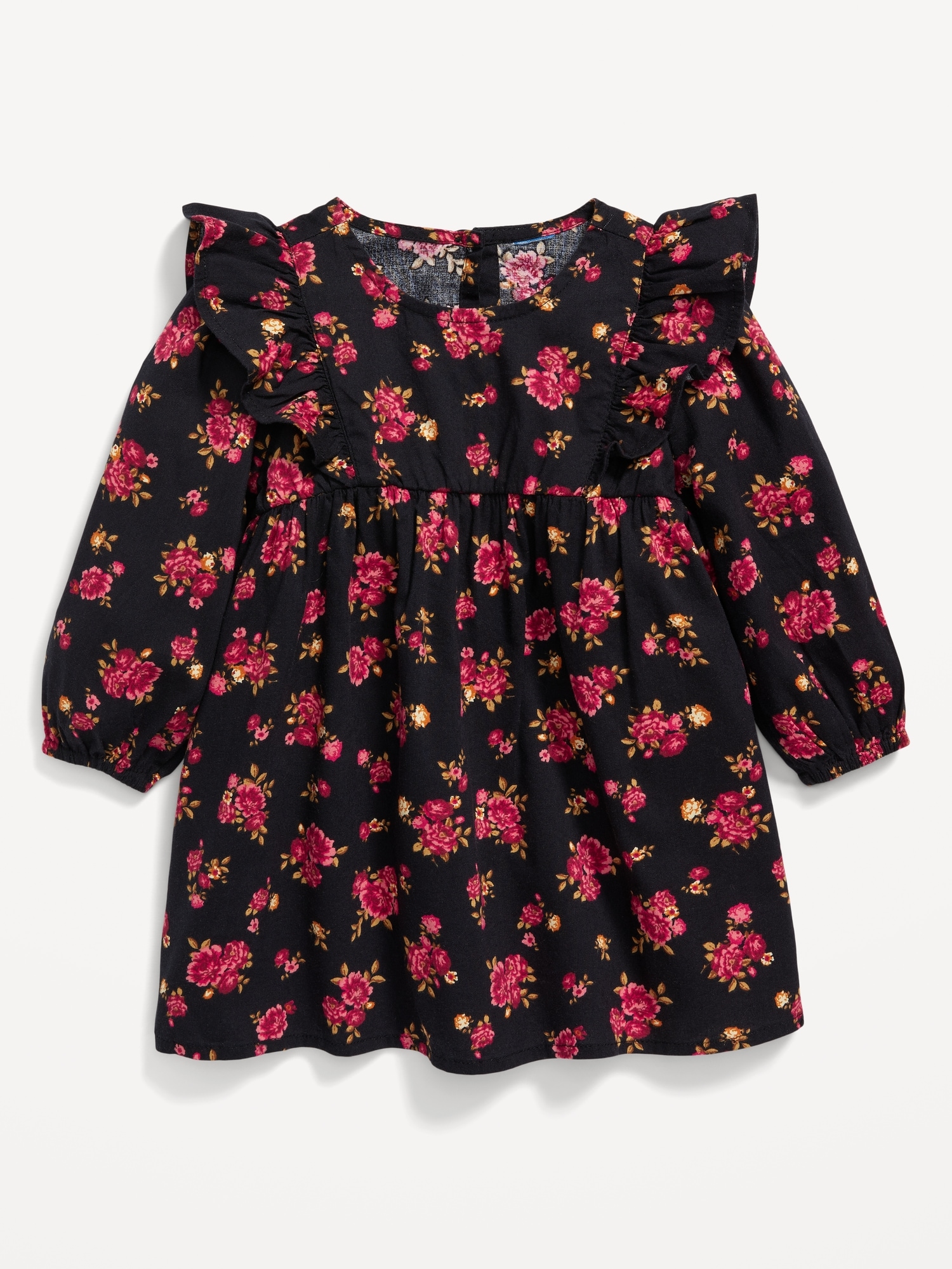 Navy floral shop baby dress