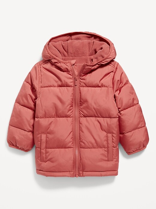 Pink puffer jacket on sale girls