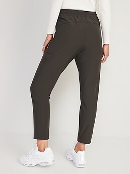 High-Waisted All-Seasons StretchTech Slouchy Taper Cargo Pants for