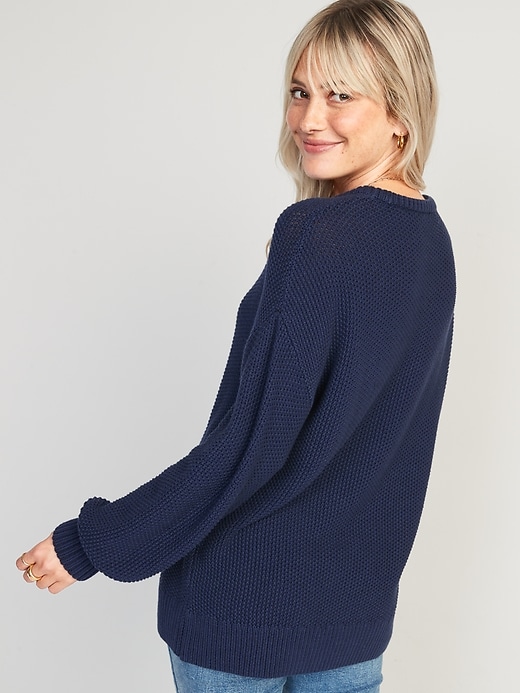 Textured-Knit Tunic Sweater for Women | Old Navy